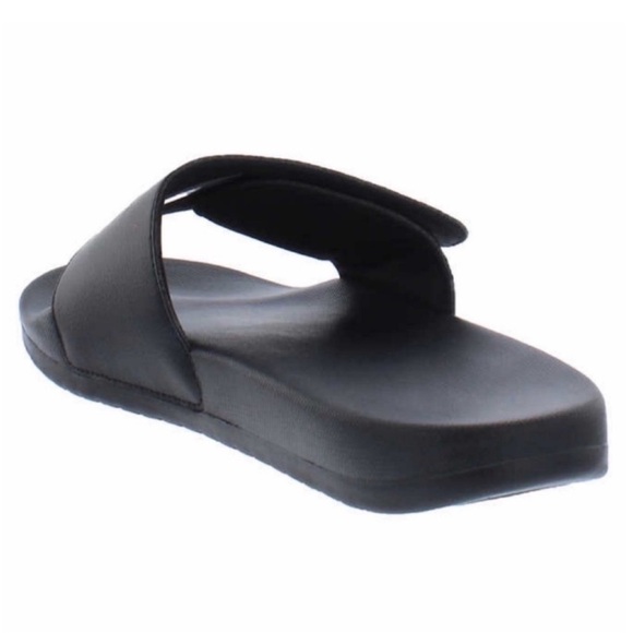 NWT Kirkland Signature Logo Slide Sandal BLACK - MEN sizes - Picture 7 of 8